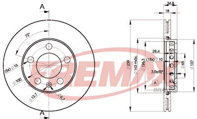 Brake Disc FREMAX BD-5308