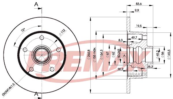 FREMAX BD-5606 Brake Disc