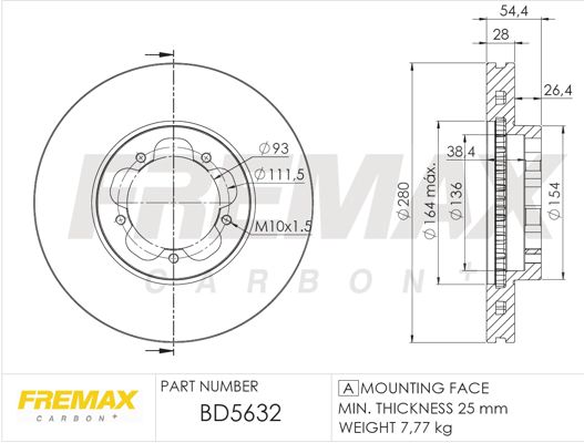 FREMAX BD-5632 Brake Disc