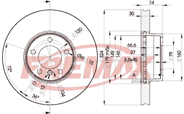 FREMAX BD-5859 Brake Disc