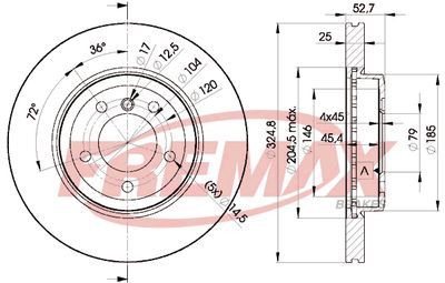 Brake Disc FREMAX BD-6071