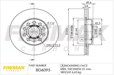 Brake Disc FREMAX BD-6095