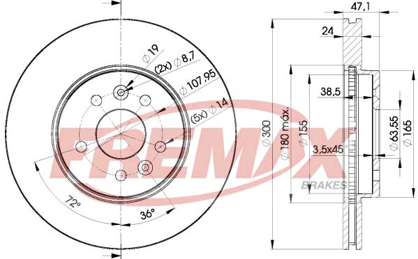 FREMAX BD-6767 Brake Disc