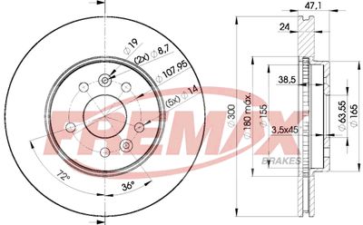Brake Disc FREMAX BD-6767