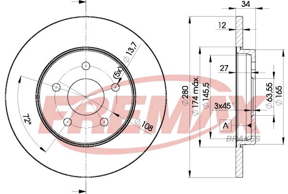 FREMAX BD-6768 Brake Disc