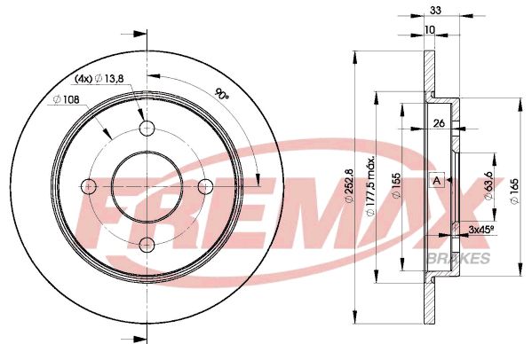 FREMAX BD-7969 Brake Disc