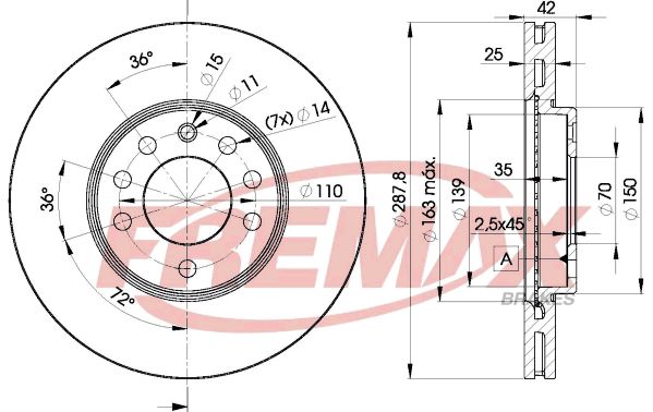 FREMAX BD-9043 Brake Disc