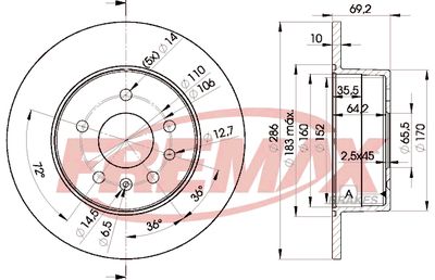 Brake Disc FREMAX BD-9210