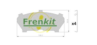 FRENKIT 940028 Anti-Squeal Foil, brake pad (back plate)