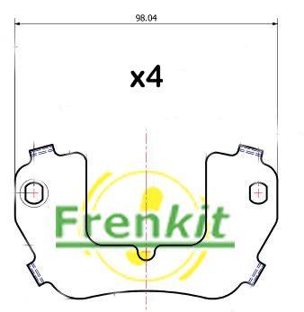 FRENKIT 940032 Anti-Squeal Foil, brake pad (back plate)