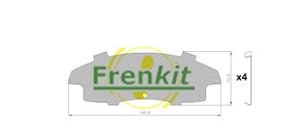 FRENKIT 940062 Anti-Squeal Foil, brake pad (back plate)