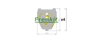 FRENKIT 940085 Anti-Squeal Foil, brake pad (back plate)