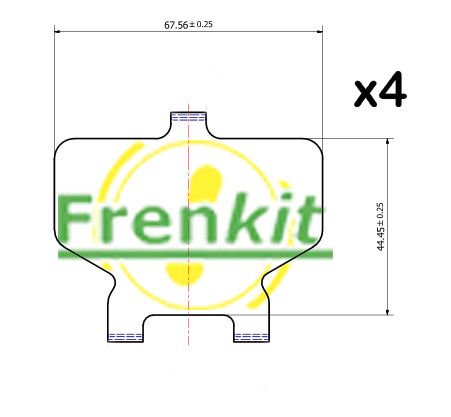 FRENKIT 940109 Anti-Squeal Foil, brake pad (back plate)
