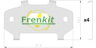 FRENKIT 940146 Anti-Squeal Foil, brake pad (back plate)