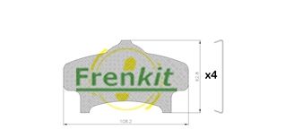 FRENKIT 940157 Anti-Squeal Foil, brake pad (back plate)