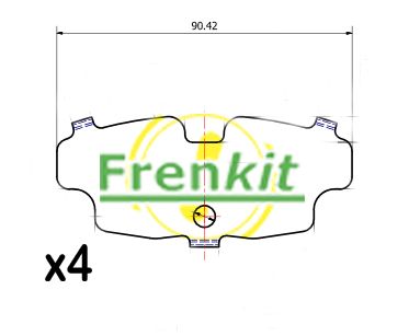 FRENKIT 940190 Anti-Squeal Foil, brake pad (back plate)