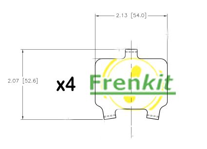 FRENKIT 940194 Anti-Squeal Foil, brake pad (back plate)