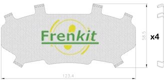 FRENKIT 940203 Anti-Squeal Foil, brake pad (back plate)