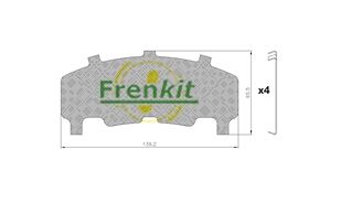 FRENKIT 940220 Anti-Squeal Foil, brake pad (back plate)