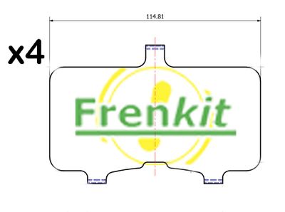 Anti-Squeal Foil, brake pad (back plate) FRENKIT 940239