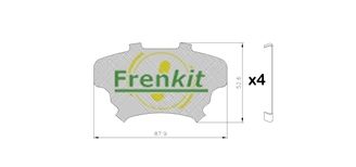 FRENKIT 940301 Anti-Squeal Foil, brake pad (back plate)