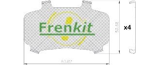 FRENKIT 940323 Anti-Squeal Foil, brake pad (back plate)