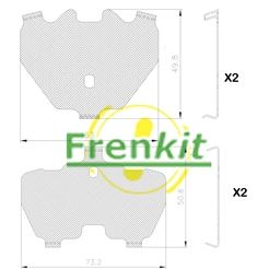 FRENKIT 940326 Anti-Squeal Foil, brake pad (back plate)