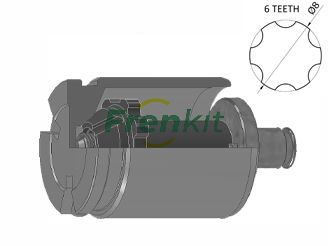 Piston, brake caliper FRENKIT K415201