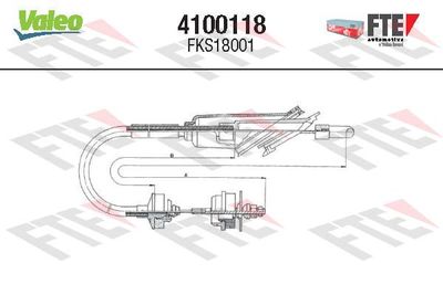 Cable Pull, clutch control FTE 4100118