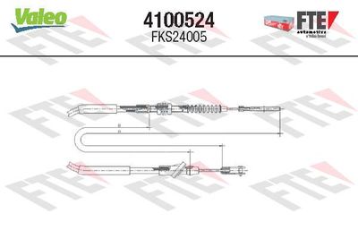 Cable Pull, clutch control FTE 4100524