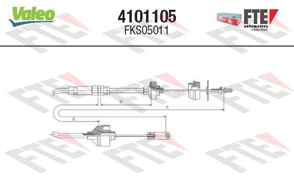 FTE 4101105 Cable Pull, clutch control