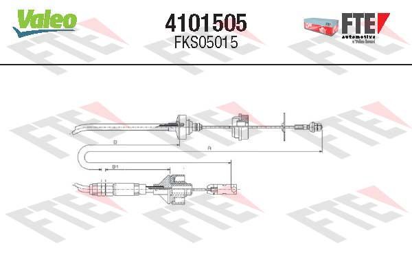 FTE 4101505 Cable Pull, clutch control