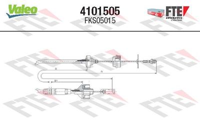 Cable Pull, clutch control FTE 4101505