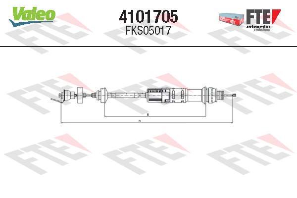 FTE 4101705 Cable Pull, clutch control