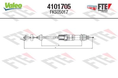 Cable Pull, clutch control FTE 4101705