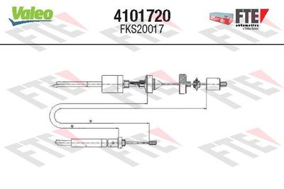 Cable Pull, clutch control FTE 4101720