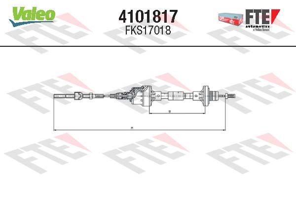 FTE 4101817 Cable Pull, clutch control