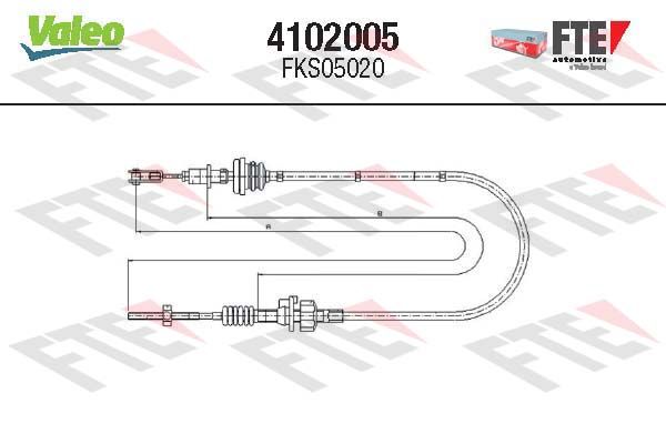 FTE 4102005 Cable Pull, clutch control