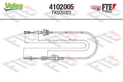Cable Pull, clutch control FTE 4102005