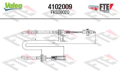 Cable Pull, clutch control FTE 4102009