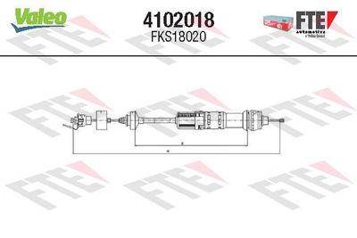 Cable Pull, clutch control FTE 4102018