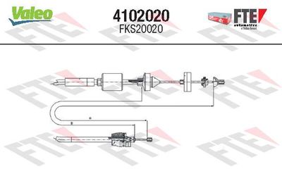Cable Pull, clutch control FTE 4102020