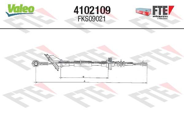 FTE 4102109 Cable Pull, clutch control