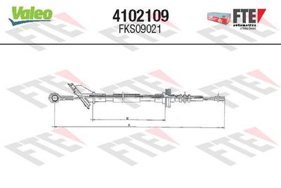 Cable Pull, clutch control FTE 4102109