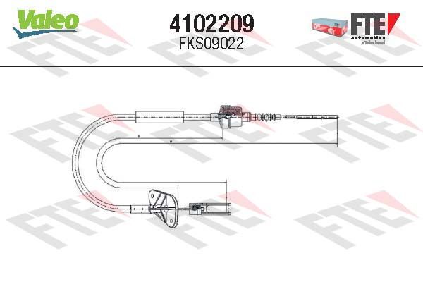 FTE 4102209 Cable Pull, clutch control