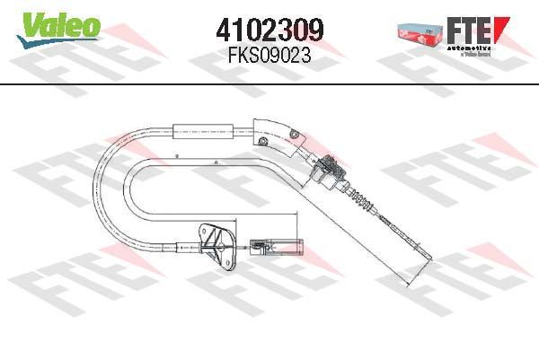 FTE 4102309 Cable Pull, clutch control