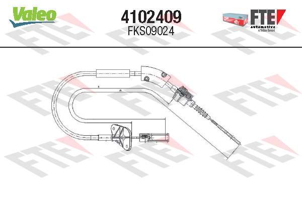 FTE 4102409 Cable Pull, clutch control
