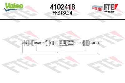 Cable Pull, clutch control FTE 4102418