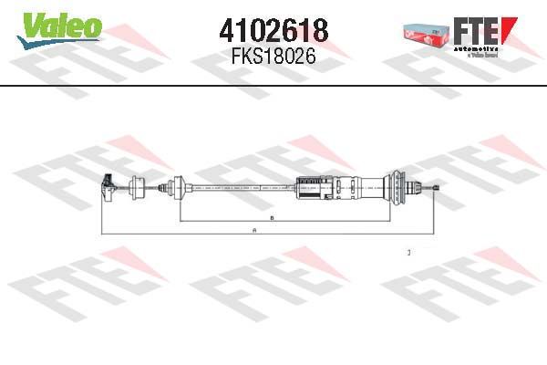 FTE 4102618 Cable Pull, clutch control