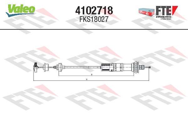 FTE 4102718 Cable Pull, clutch control